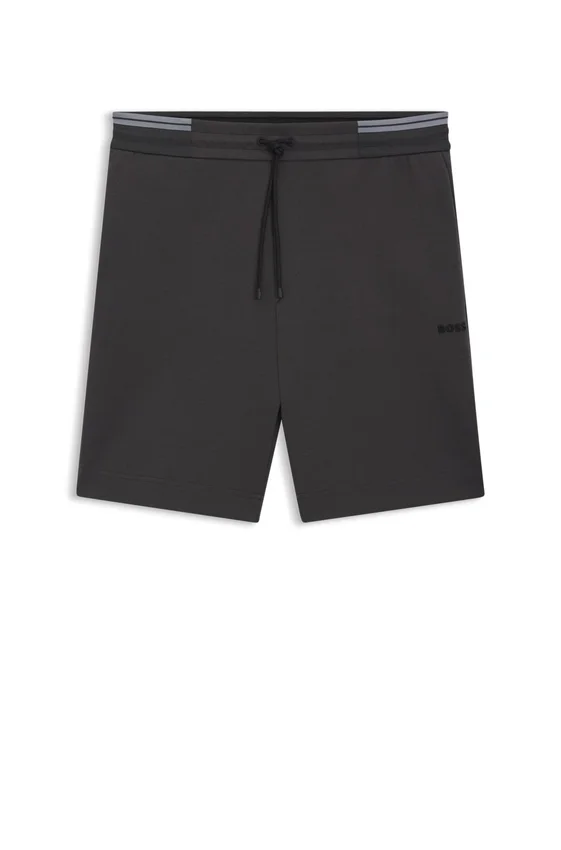 Stripe-detail shorts in a cotton blend Stripe-detail shorts in a cotton blend