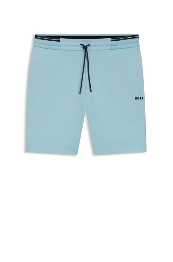 Stripe-detail shorts in a cotton blend Stripe-detail shorts in a cotton blend