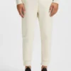 Stripe-detail tracksuit bottoms in a cotton blend