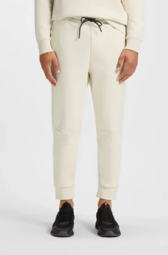 Stripe-detail tracksuit bottoms in a cotton blend