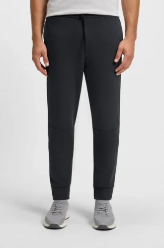 Stripe-detail tracksuit bottoms in a cotton blend