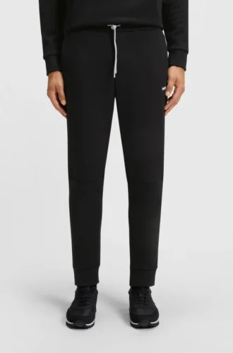 Stripe-detail tracksuit bottoms in a cotton blend