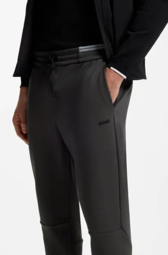 Stripe-detail tracksuit bottoms in a cotton blend Stripe-detail tracksuit bottoms in a cotton blend