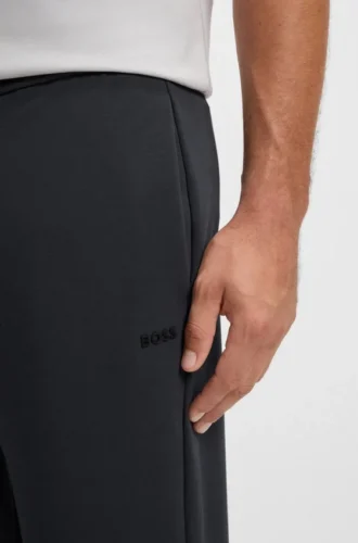 Stripe-detail tracksuit bottoms in a cotton blend