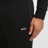 Stripe-detail tracksuit bottoms in a cotton blend