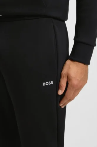 Stripe-detail tracksuit bottoms in a cotton blend