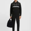 Stripe-detail tracksuit bottoms in a cotton blend