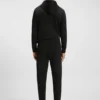 Stripe-detail tracksuit bottoms in a cotton blend