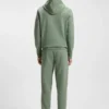 Stripe-detail tracksuit bottoms in a cotton blend