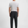 Stripe-detail tracksuit bottoms in a cotton blend