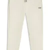 Stripe-detail tracksuit bottoms in a cotton blend