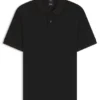 Stripe-trim slim-fit polo shirt in mercerised cotton Stripe-trim slim-fit polo shirt in mercerised cotton