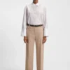 Striped blouse in cotton poplin