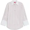 Striped blouse in cotton poplin