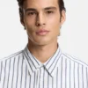 Striped oversized-fit shirt in cotton poplin Striped oversized-fit shirt in cotton poplin