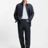 Striped oversized-fit shirt in cotton poplin Striped oversized-fit shirt in cotton poplin