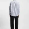 Striped oversized-fit shirt in cotton poplin Striped oversized-fit shirt in cotton poplin