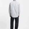 Striped oversized-fit shirt in cotton poplin Striped oversized-fit shirt in cotton poplin