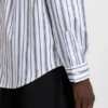 Striped oversized-fit shirt in cotton poplin Striped oversized-fit shirt in cotton poplin