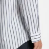 Striped oversized-fit shirt in cotton poplin Striped oversized-fit shirt in cotton poplin