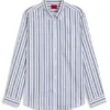 Striped oversized-fit shirt in cotton poplin Striped oversized-fit shirt in cotton poplin