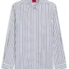 Striped oversized-fit shirt in cotton poplin Striped oversized-fit shirt in cotton poplin