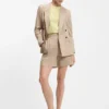 Striped regular-fit blazer in a cotton blend Striped regular-fit blazer in a cotton blend