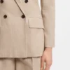 Striped regular-fit blazer in a cotton blend Striped regular-fit blazer in a cotton blend