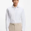 Striped regular-fit shirt in Italian-made cotton