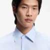 Striped regular-fit shirt in Italian-made cotton