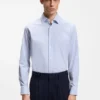 Striped regular-fit shirt in performance-stretch fabric
