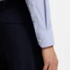 Striped regular-fit shirt in performance-stretch fabric