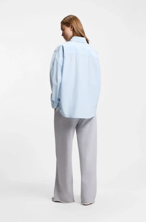 Striped relaxed-fit blouse in cotton poplin Striped relaxed-fit blouse in cotton poplin