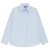 Striped relaxed-fit blouse in cotton poplin Striped relaxed-fit blouse in cotton poplin