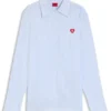 Striped relaxed-fit blouse in Oxford cotton Striped relaxed-fit blouse in Oxford cotton