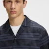 Striped relaxed-fit shirt in cotton poplin