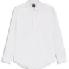 Striped relaxed-fit shirt in cotton poplin