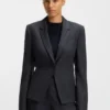 Striped slim-fit blazer in virgin wool Striped slim-fit blazer in virgin wool