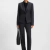 Striped slim-fit blazer in virgin wool Striped slim-fit blazer in virgin wool