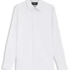 Striped slim-fit shirt in Italian-made cotton