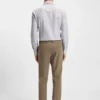 Striped slim-fit shirt in performance-stretch fabric