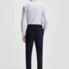 Striped slim-fit shirt in performance-stretch fabric