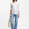 Striped tote bag in canvas with double handles Striped tote bag in canvas with double handles