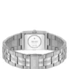 Strivo stainless-steel watch with stripe detail Strivo stainless-steel watch with stripe detail