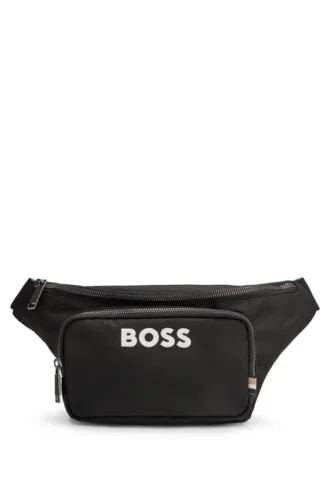 Structured belt bag with contrast logo Structured belt bag with contrast logo