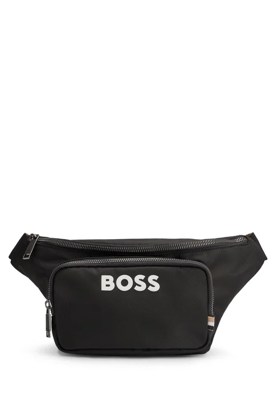 Structured belt bag with contrast logo Structured belt bag with contrast logo