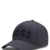 Structured-logo cap in cotton twill