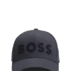 Structured-logo cap in cotton twill