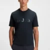 Structured-logo T-shirt in cotton jersey