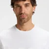 Structured-logo T-shirt in cotton jersey